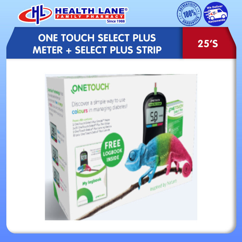 ONE TOUCH SELECT PLUS METER + SELECT PLUS STRIP 25'S